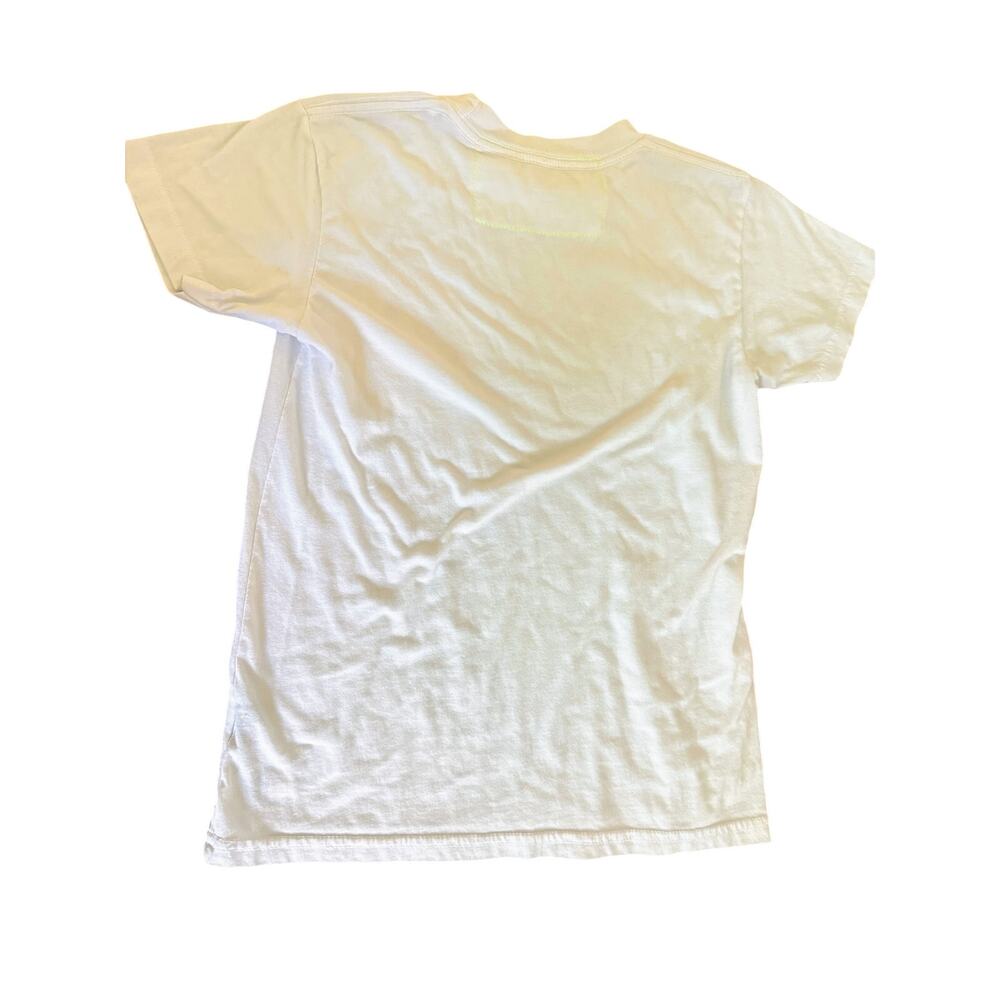 Aviator Nation Kids White Smiley Graphic T-Shirt sz 10